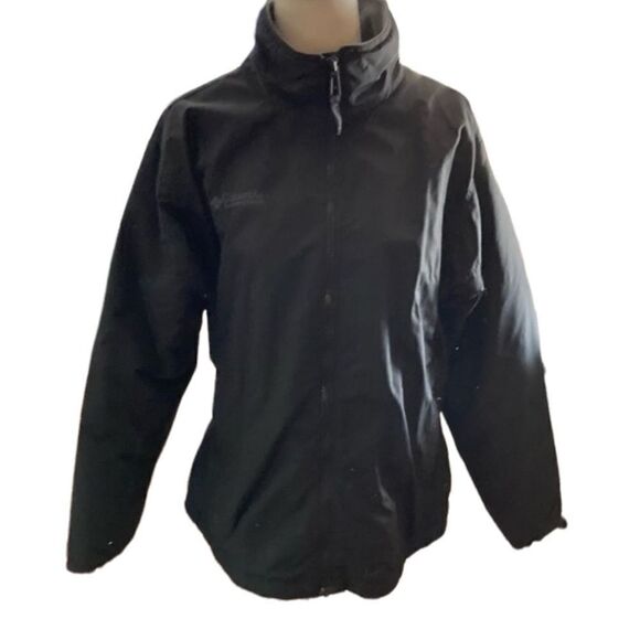 Columbia Zip Up Black Jacket Large - Picture 1 of 7